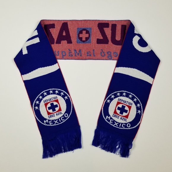 Cruz Azul Soccer Liga Mx Scarf Bufanda - Picture 1 of 6